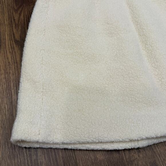 & Other Stories Bouclé Italian Wool Mini Skirt in Cream White Size 10 - Picture 4 of 8